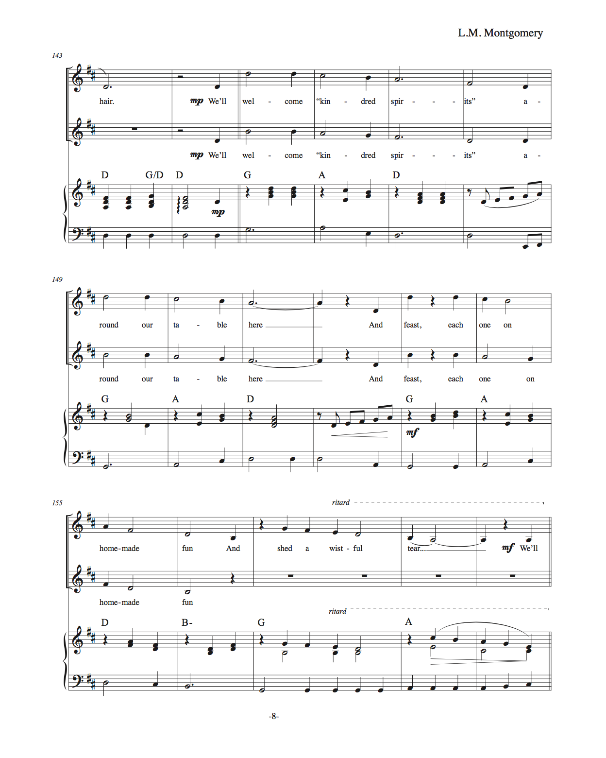 L.M. Montgomery: A Song Portrait